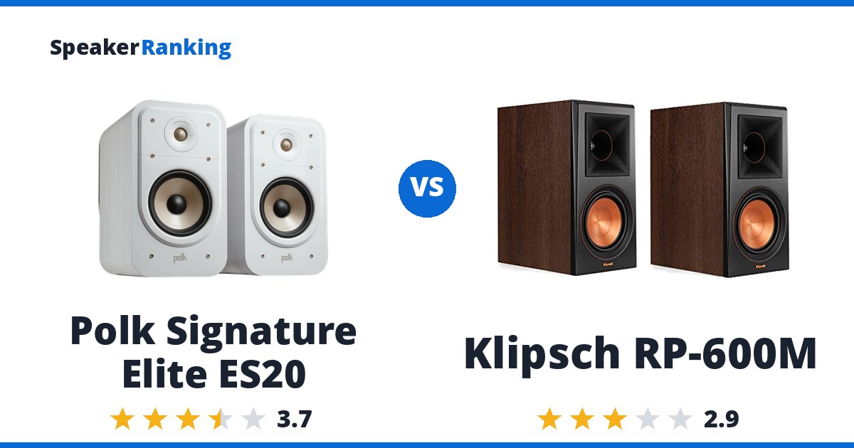 Polk Signature Elite ES20 vs Klipsch RP-600M