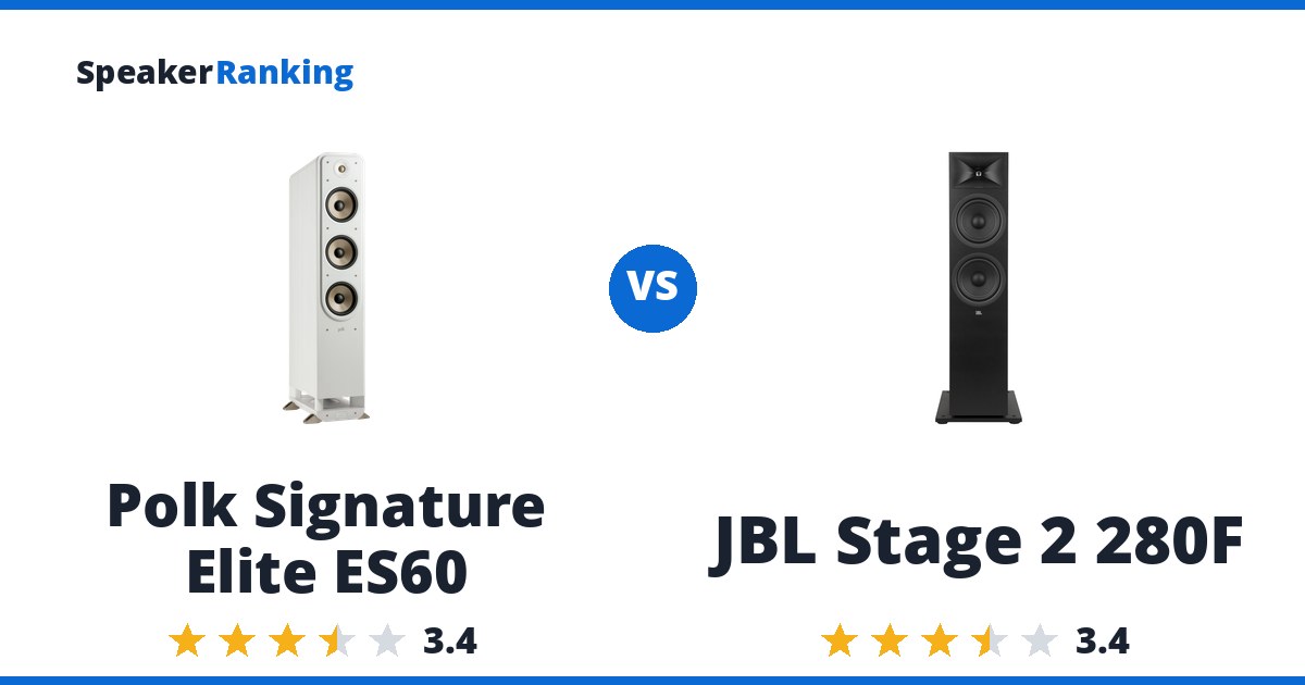 Polk Signature Elite ES60 vs JBL Stage 2 280F