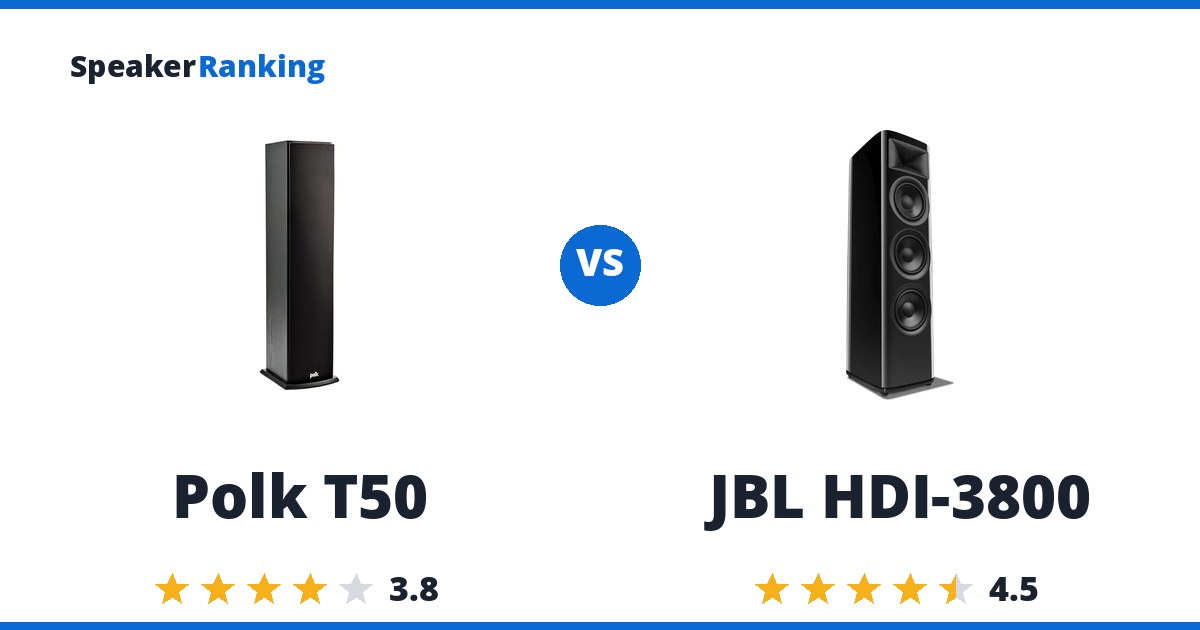 Polk T50 vs JBL HDI-3800