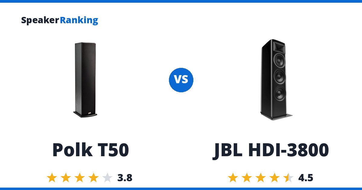 Polk T50 vs JBL HDI-3800
