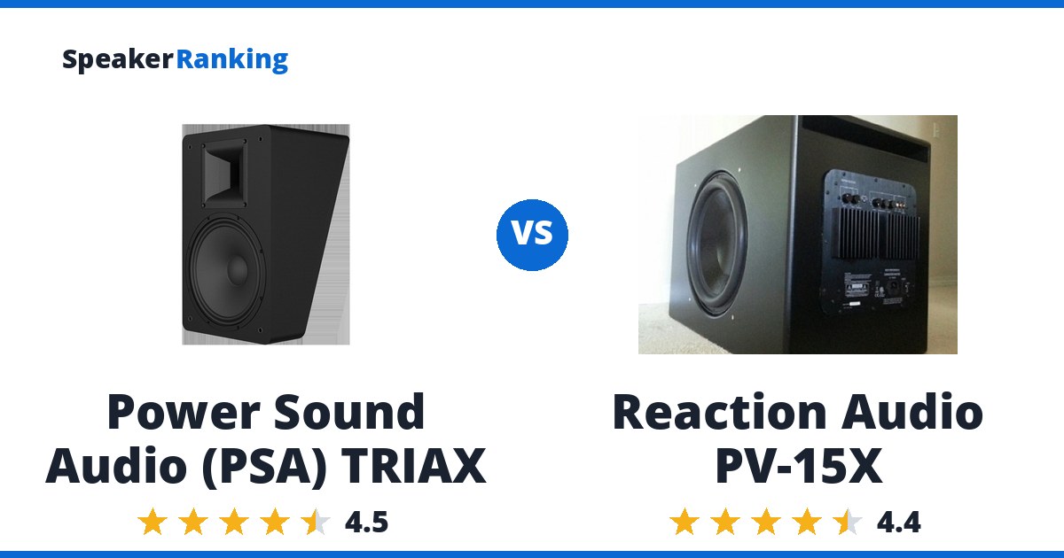 Power Sound Audio (PSA) TRIAX vs Reaction Audio PV-15X