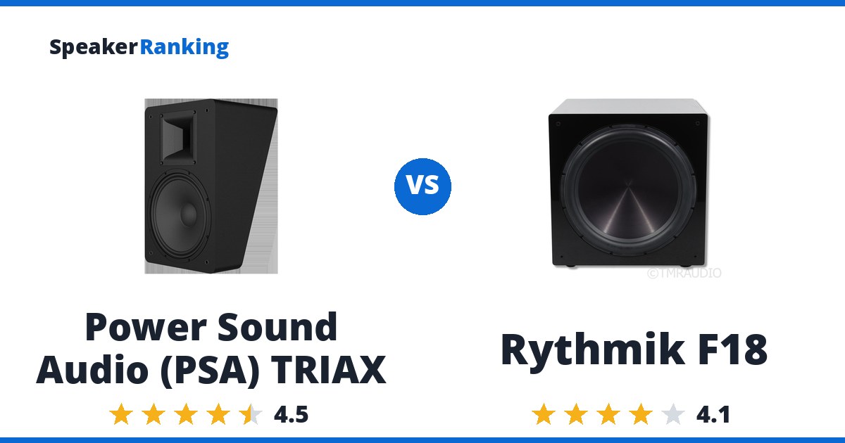 Power Sound Audio (PSA) TRIAX vs Rythmik F18