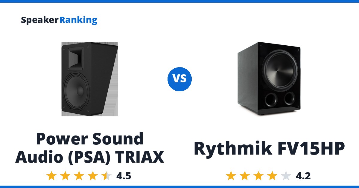 Power Sound Audio (PSA) TRIAX vs Rythmik FV15HP