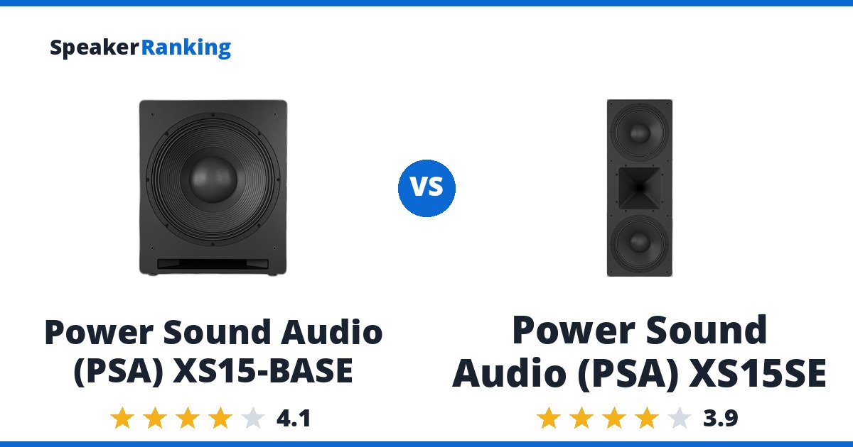 Power Sound Audio (PSA) XS15-BASE vs Power Sound Audio (PSA) XS15SE