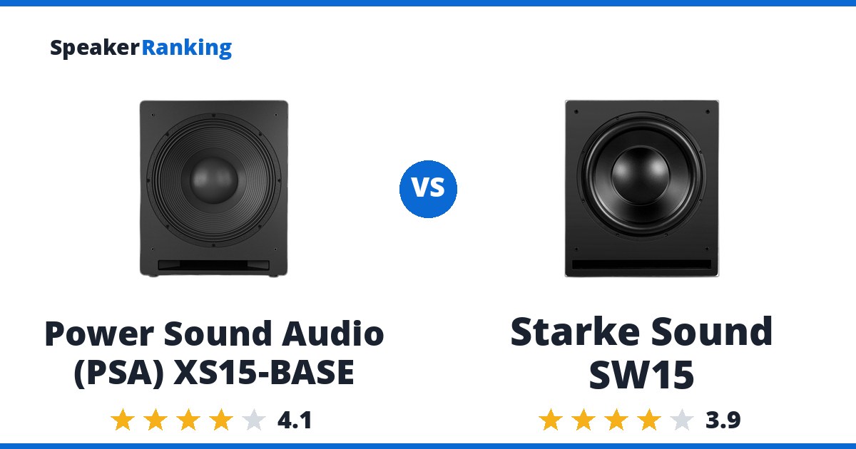 Power Sound Audio (PSA) XS15-BASE vs Starke Sound SW15