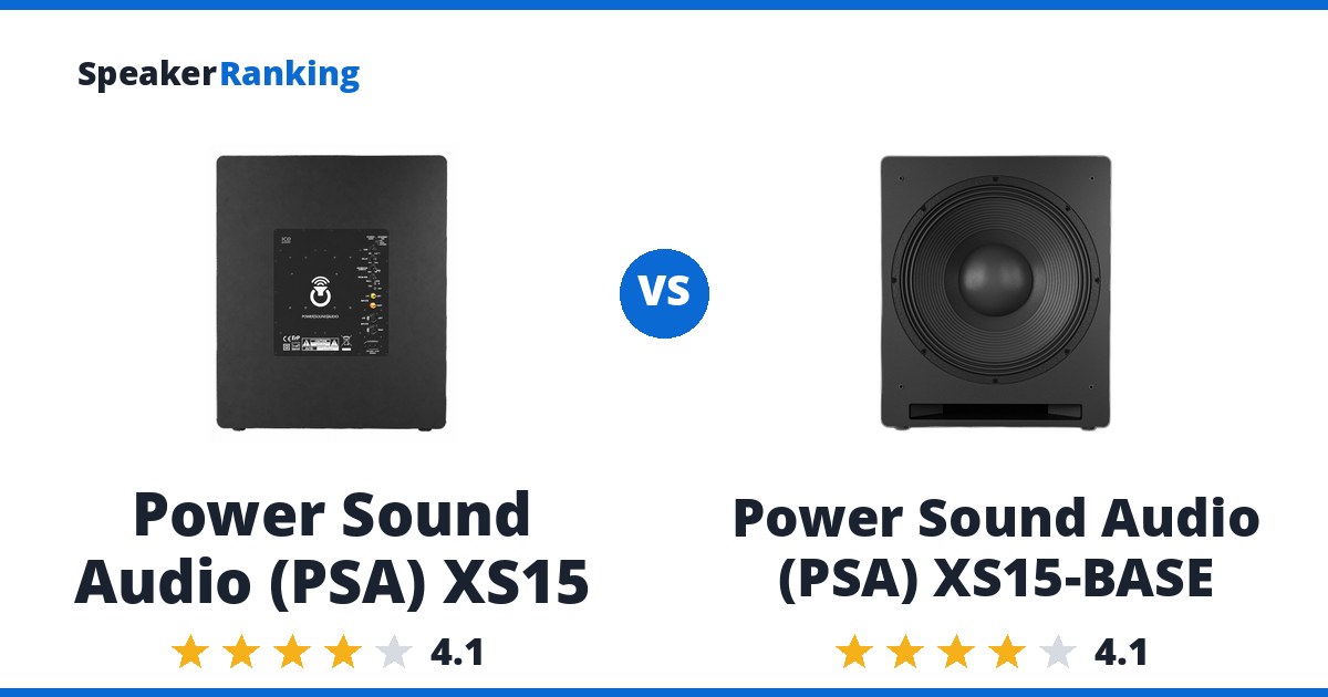 Power Sound Audio (PSA) XS15 vs Power Sound Audio (PSA) XS15-BASE
