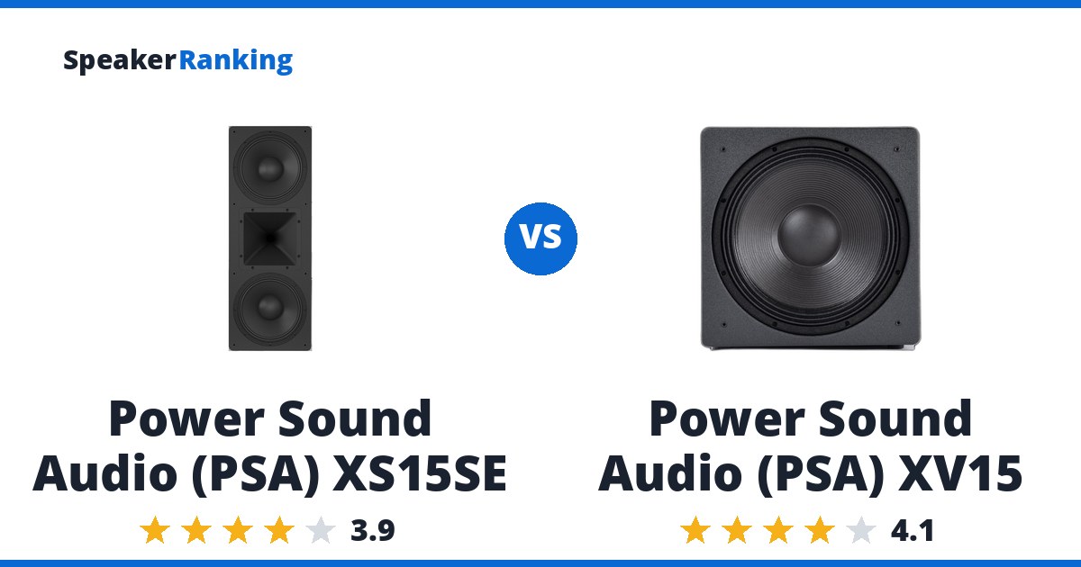 Power Sound Audio (PSA) XS15SE vs Power Sound Audio (PSA) XV15