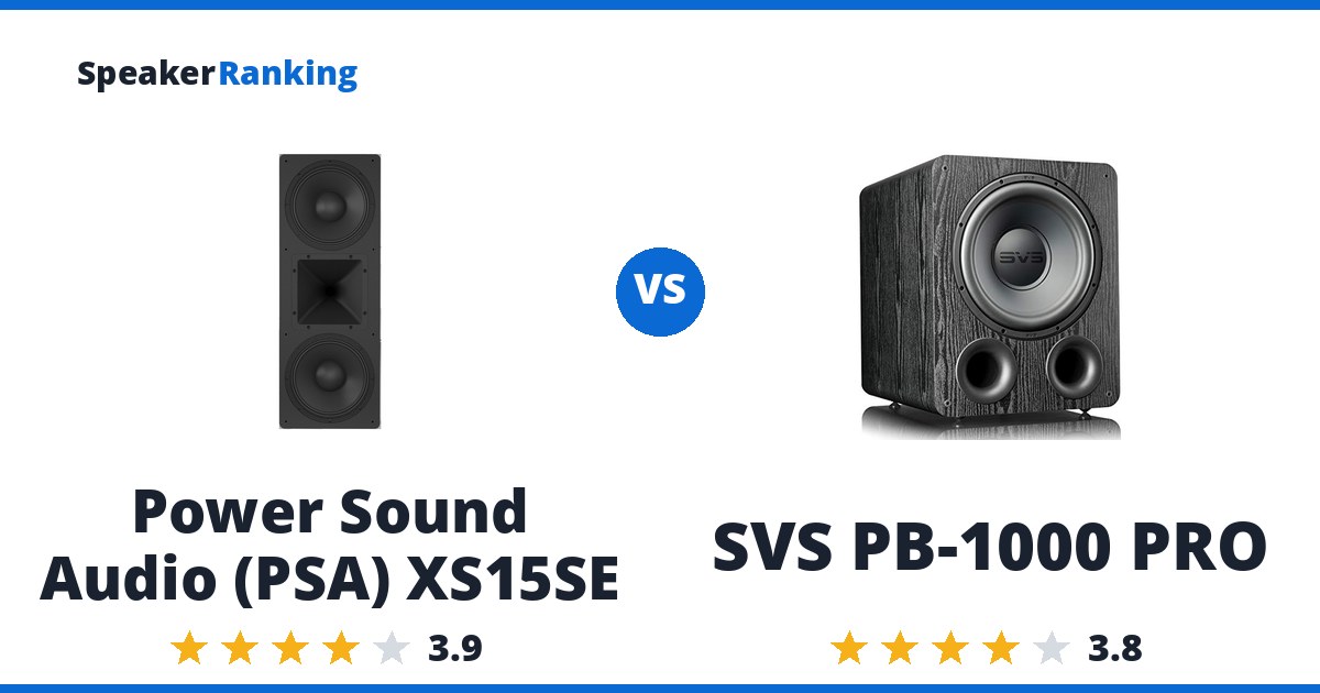 Power Sound Audio (PSA) XS15SE vs SVS PB-1000 PRO