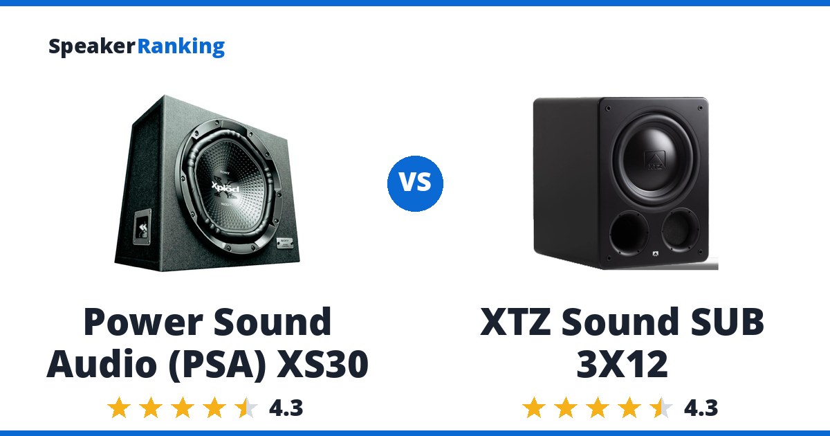 Power Sound Audio (PSA) XS30 vs XTZ Sound SUB 3X12
