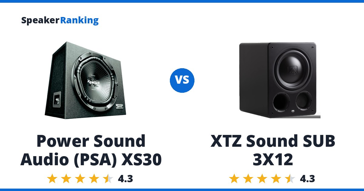 Power Sound Audio (PSA) XS30 vs XTZ Sound SUB 3X12