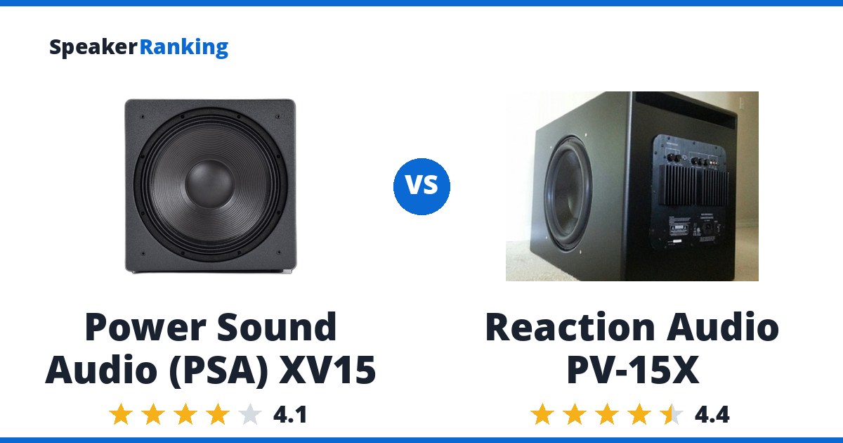 Power Sound Audio (PSA) XV15 vs Reaction Audio PV-15X