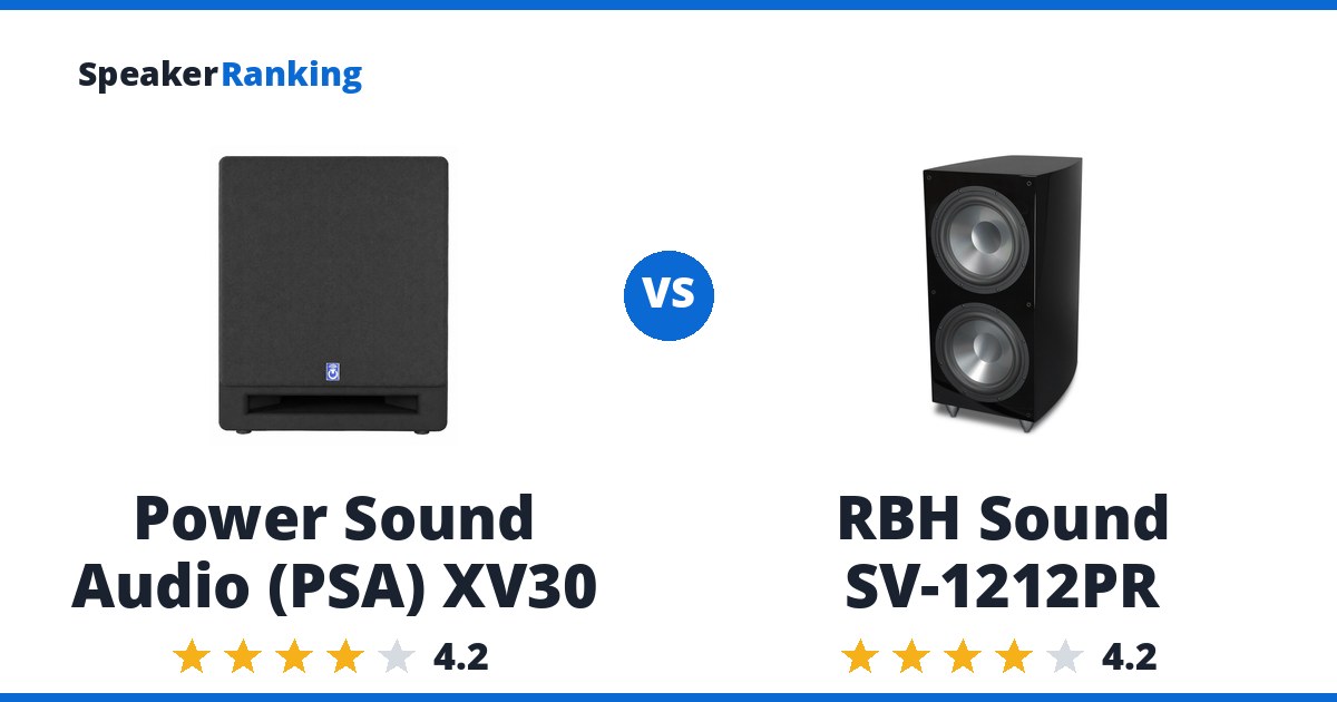 Power Sound Audio (PSA) XV30 vs RBH Sound SV-1212PR
