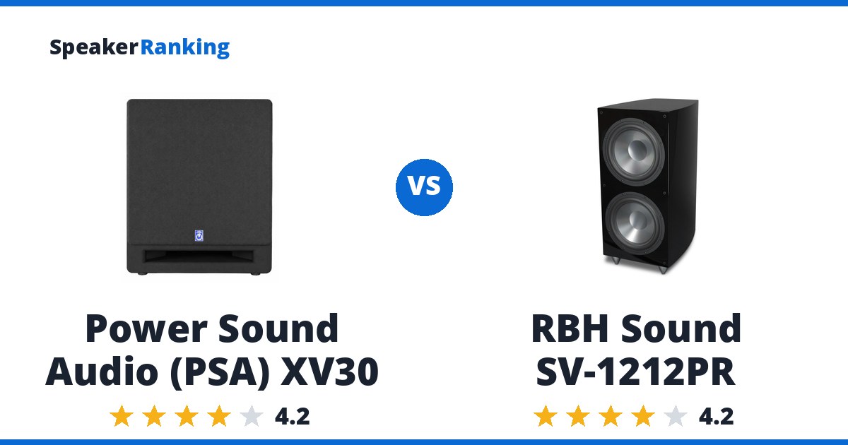 Power Sound Audio (PSA) XV30 vs RBH Sound SV-1212PR