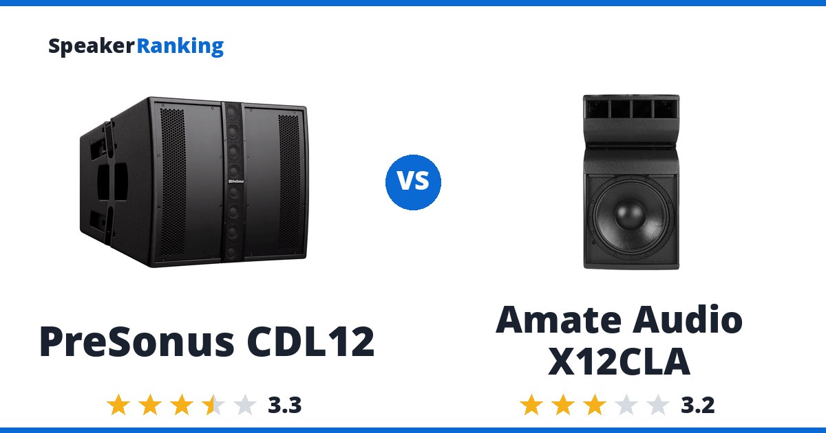 PreSonus CDL12 vs Amate Audio X12CLA