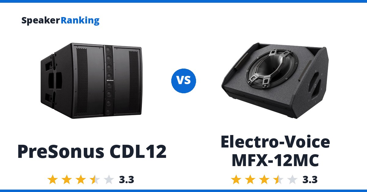 PreSonus CDL12 vs Electro-Voice MFX-12MC