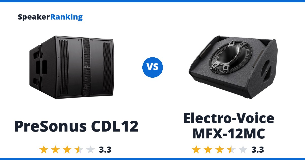 PreSonus CDL12 vs Electro-Voice MFX-12MC