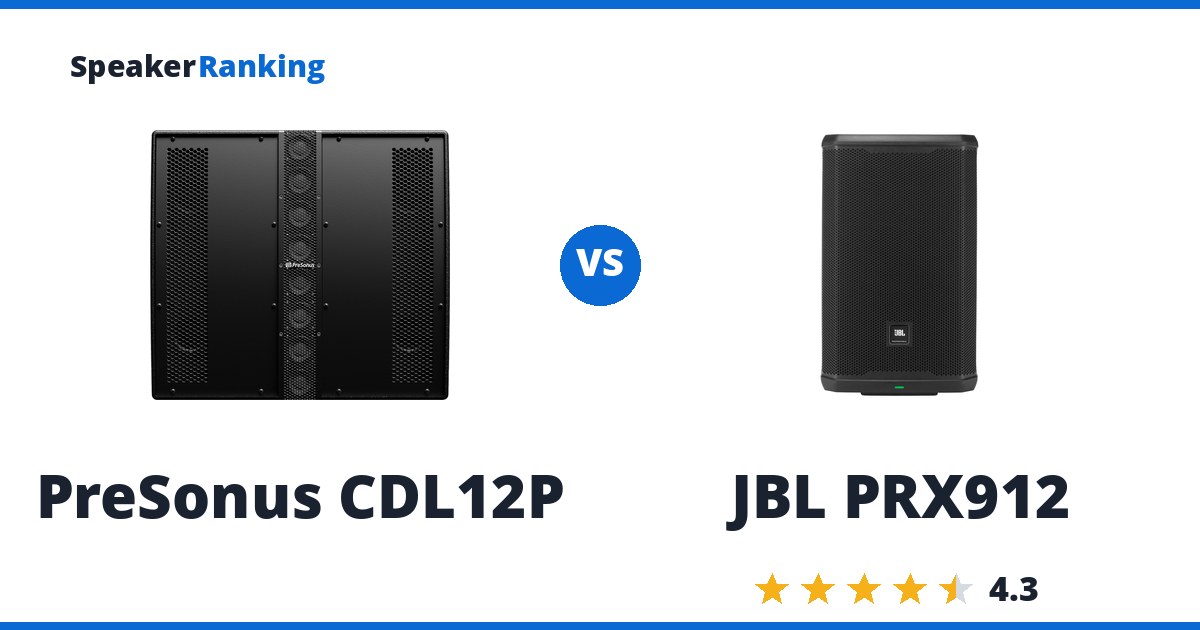 PreSonus CDL12P vs JBL PRX912