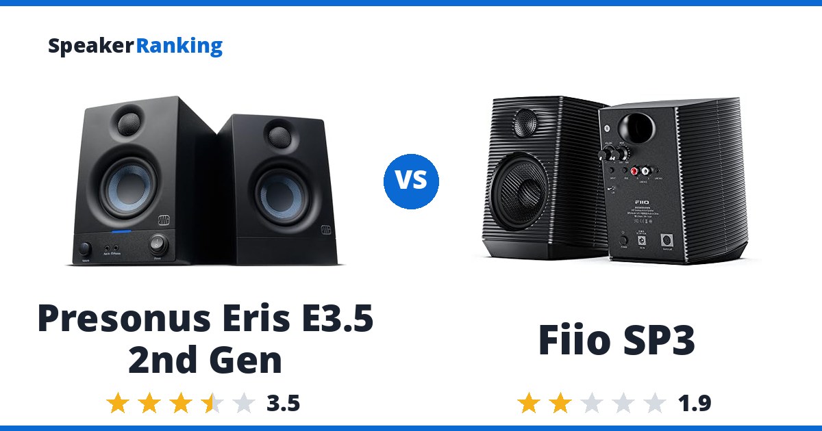 Presonus Eris E3.5 2nd Gen vs Fiio SP3