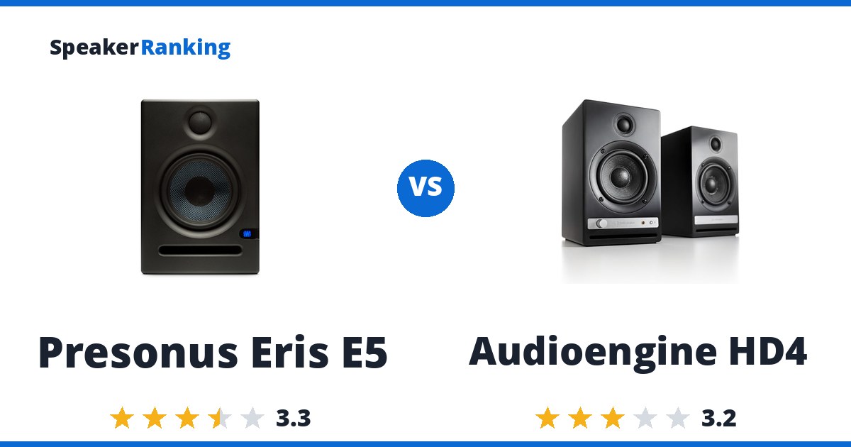 Presonus Eris E5 vs Audioengine HD4