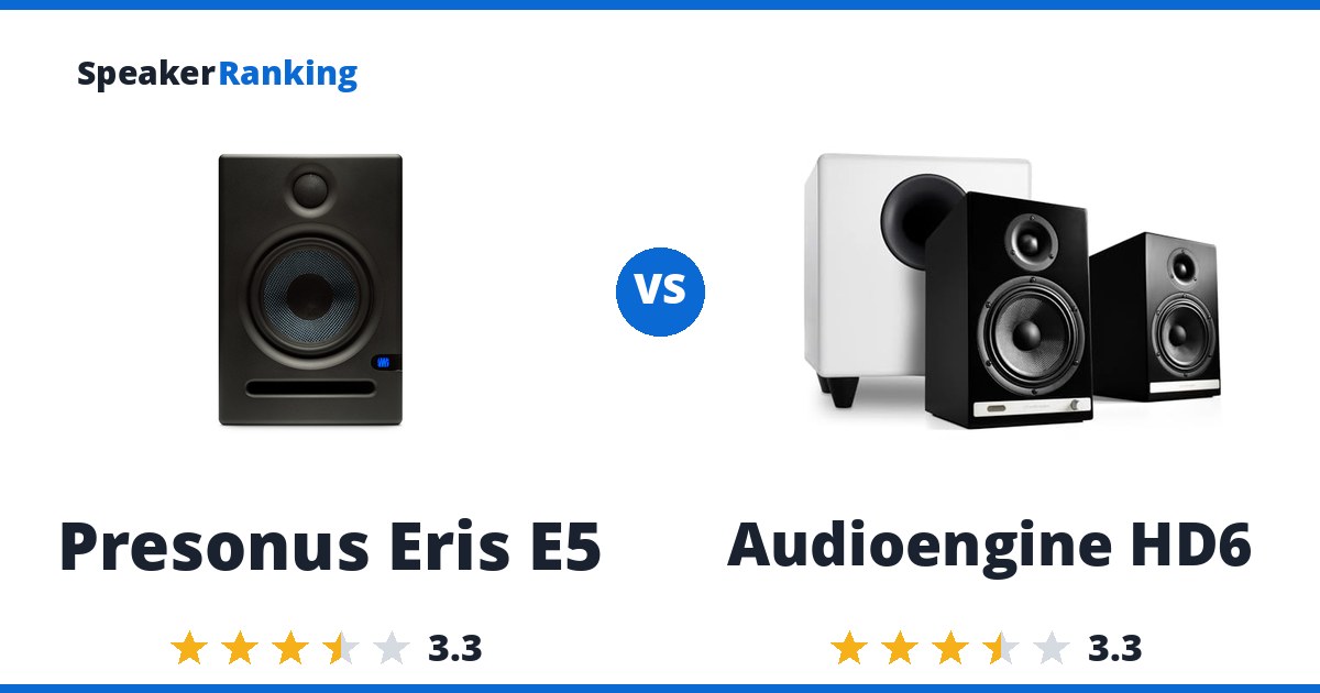 Presonus Eris E5 vs Audioengine HD6