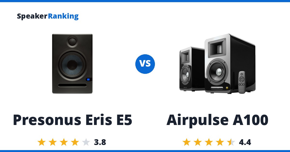 Presonus Eris E5 vs Airpulse A100