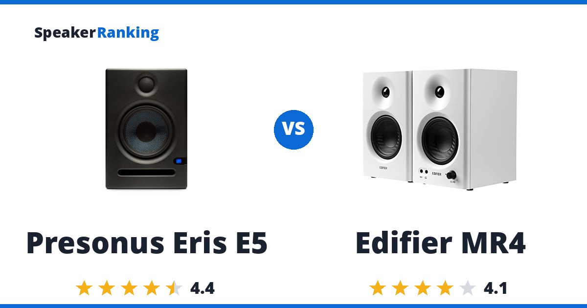 Presonus Eris E5 vs Edifier MR4