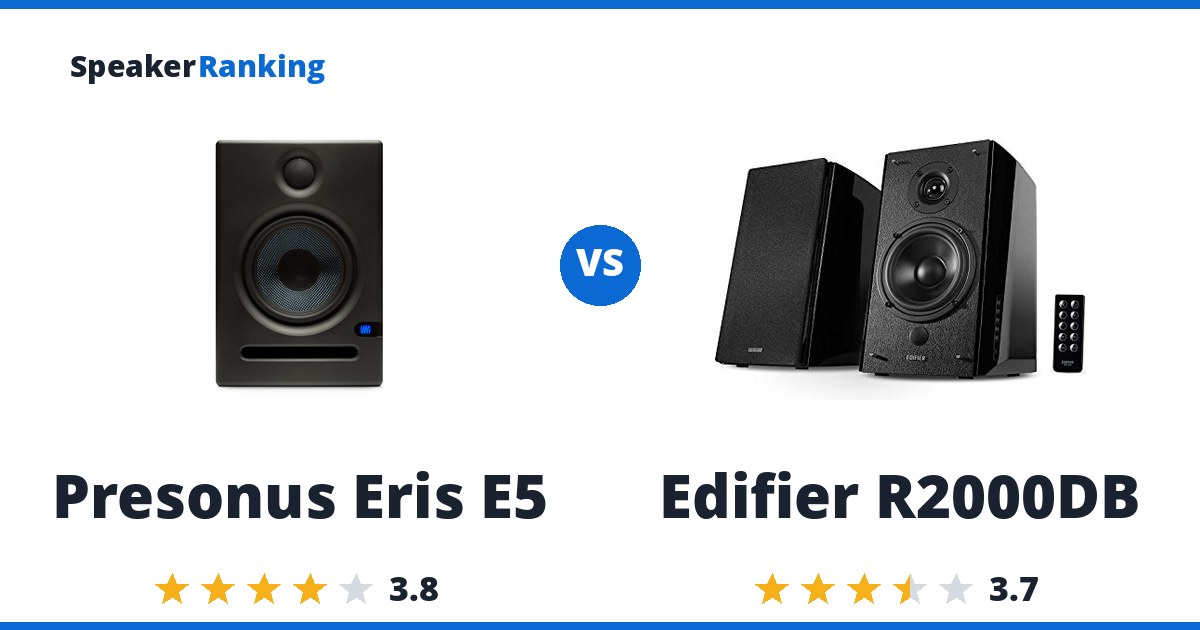 Presonus Eris E5 vs Edifier R2000DB