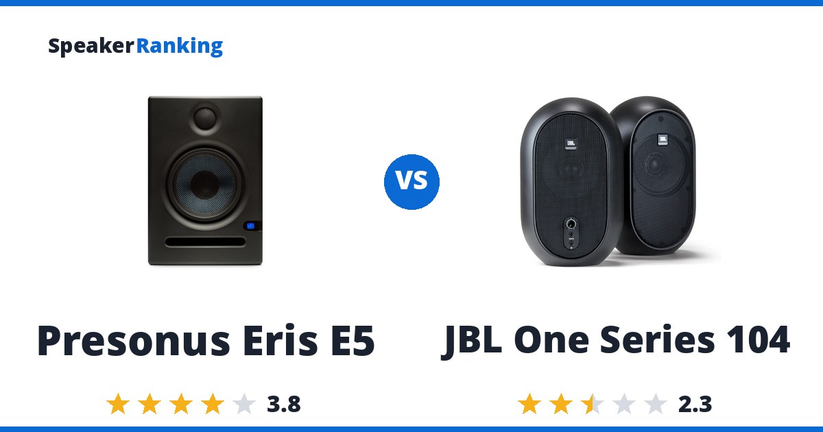 Presonus Eris E5 vs JBL One Series 104