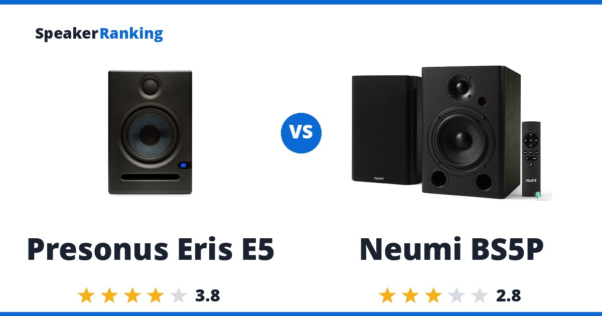 Presonus Eris E5 vs Neumi BS5P