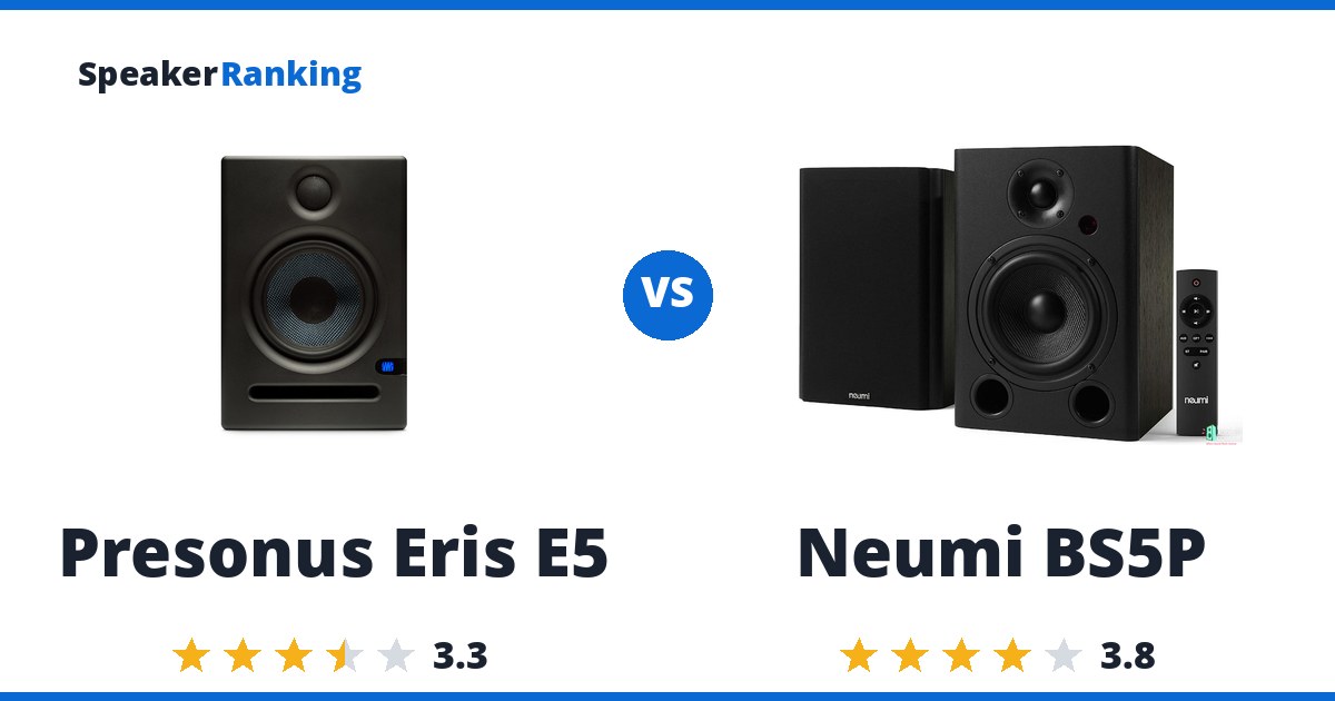 Presonus Eris E5 vs Neumi BS5P