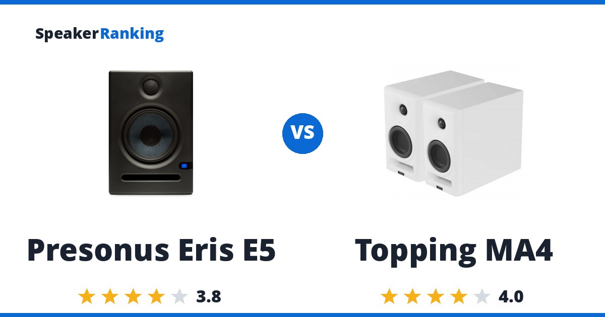 Presonus Eris E5 vs Topping MA4