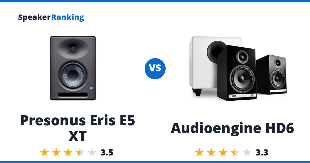 Presonus Eris E5 XT vs Audioengine HD6