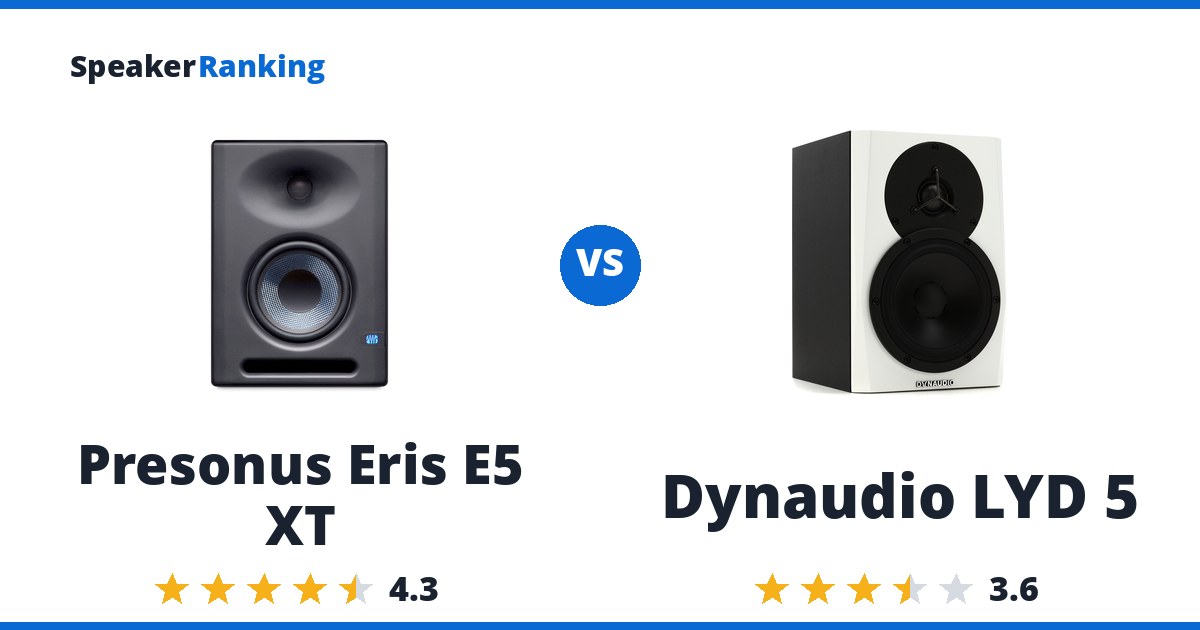 Presonus Eris E5 XT vs Dynaudio LYD 5