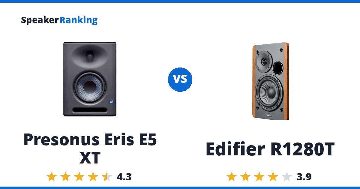 Presonus Eris E5 XT vs Edifier R1280T