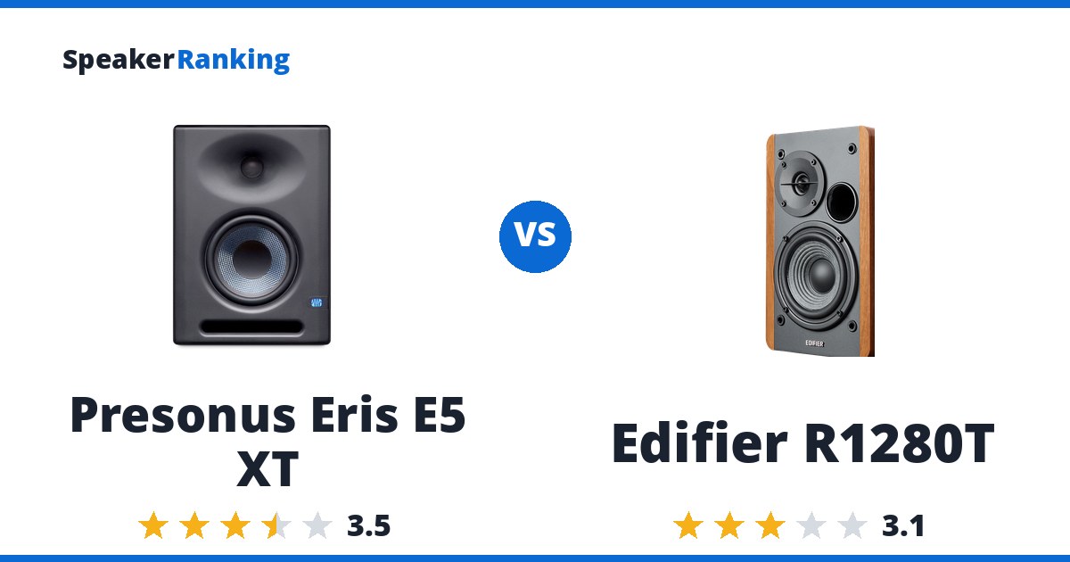 Presonus Eris E5 XT vs Edifier R1280T