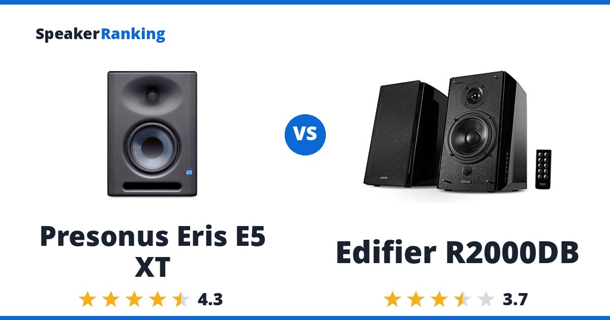 Presonus Eris E5 XT vs Edifier R2000DB