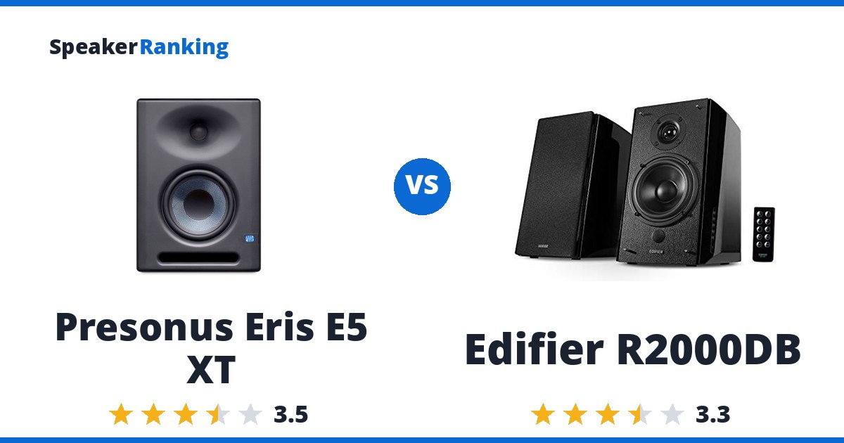 Presonus Eris E5 XT vs Edifier R2000DB