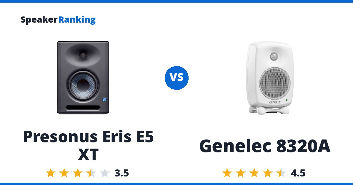 Presonus Eris E5 XT vs Genelec 8320A