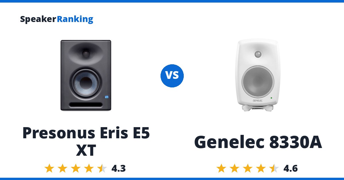Presonus Eris E5 XT vs Genelec 8330A