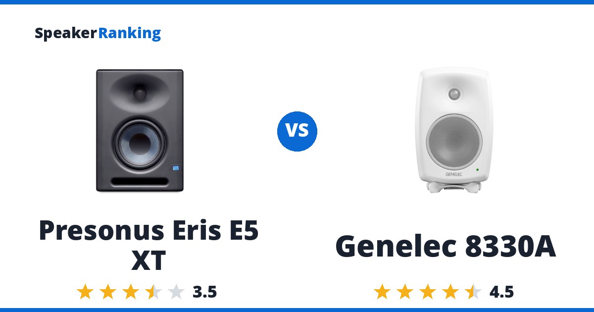 Presonus Eris E5 XT vs Genelec 8330A