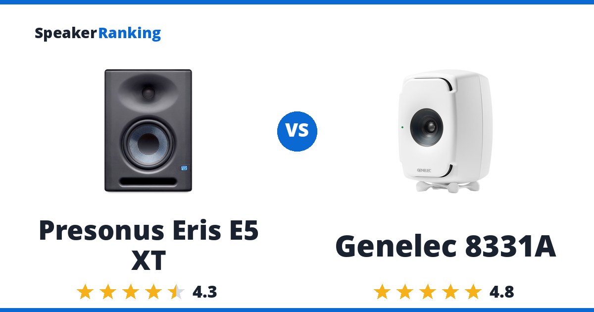 Presonus Eris E5 XT vs Genelec 8331A
