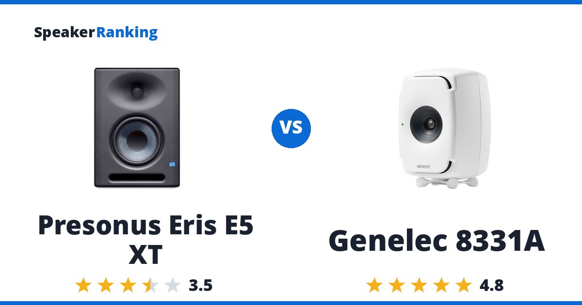 Presonus Eris E5 XT vs Genelec 8331A