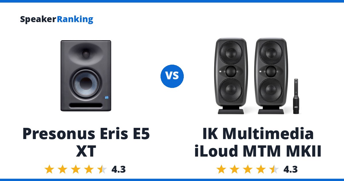 Presonus Eris E5 XT vs IK Multimedia iLoud MTM MKII