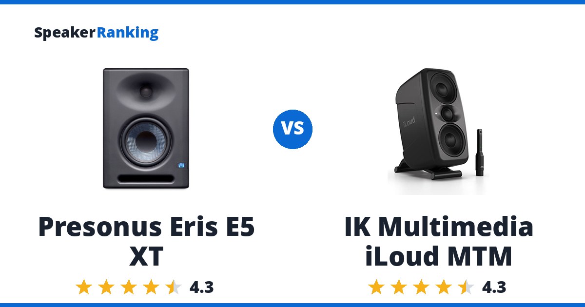 Presonus Eris E5 XT vs IK Multimedia iLoud MTM