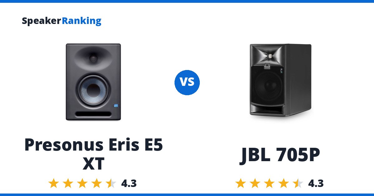 Presonus Eris E5 XT vs JBL 705P