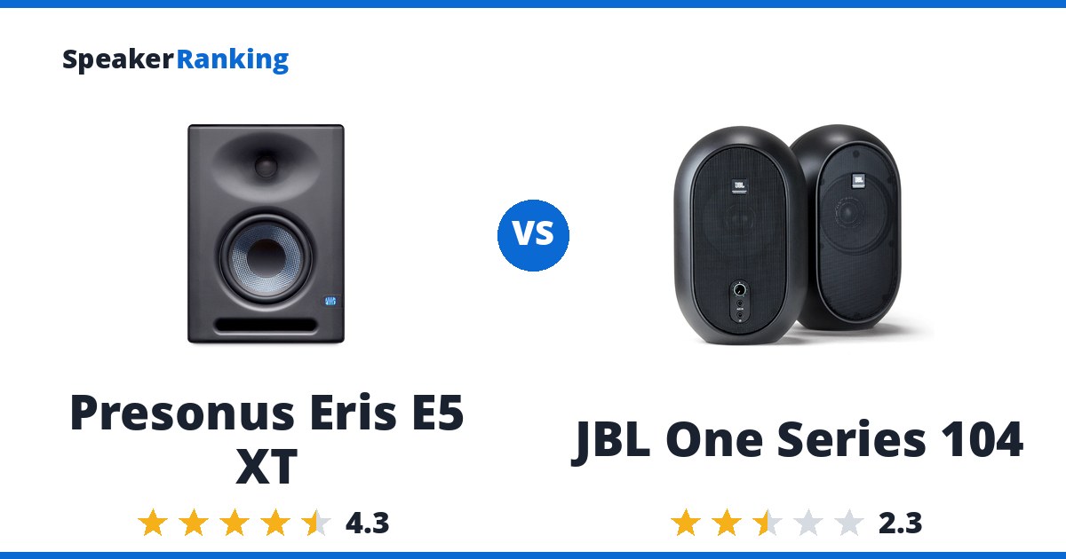Presonus Eris E5 XT vs JBL One Series 104