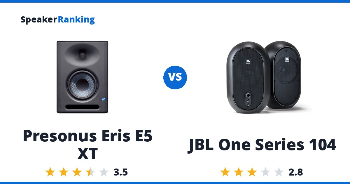 Presonus Eris E5 XT vs JBL One Series 104