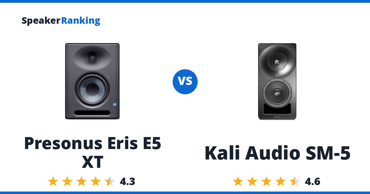 Presonus Eris E5 XT vs Kali Audio SM-5