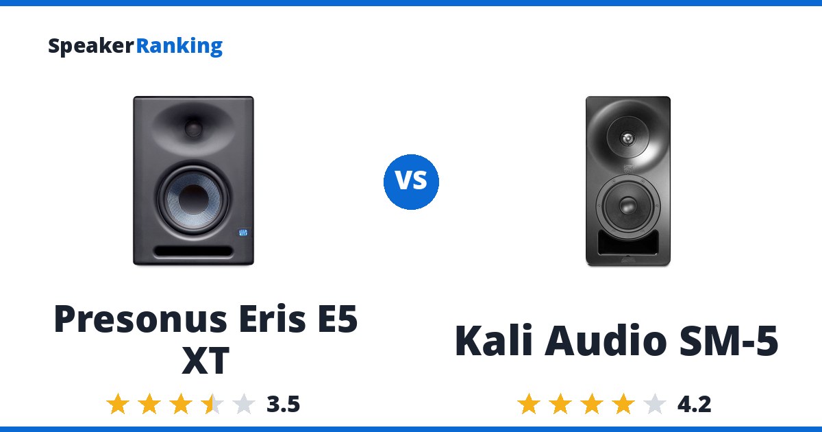 Presonus Eris E5 XT vs Kali Audio SM-5