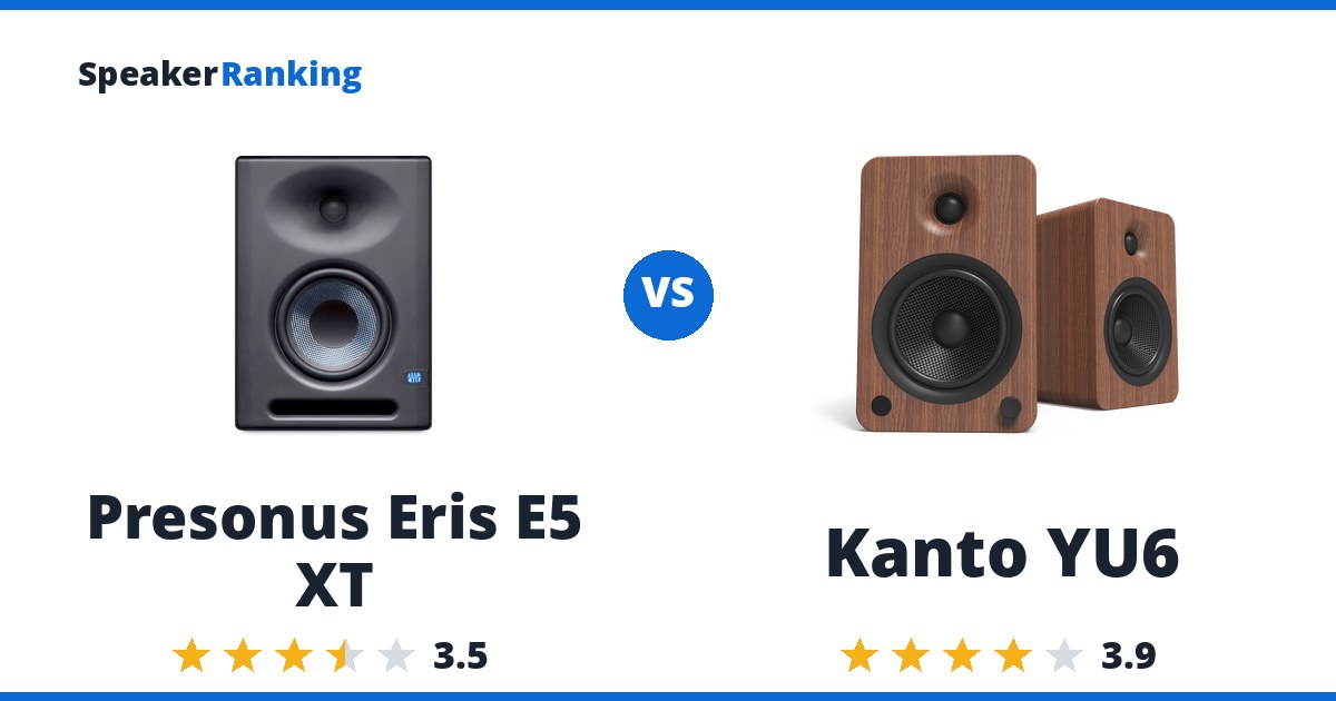 Presonus Eris E5 XT vs Kanto YU6